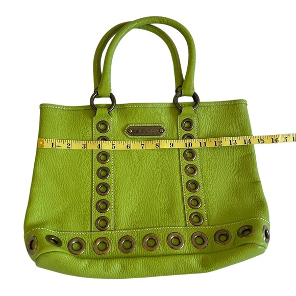 Isabella Fiore Bright Green Genuine leather shoulder bag with pouch - Picture 13 of 14